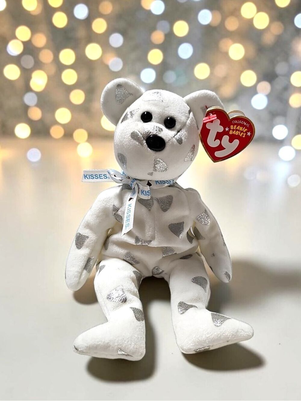 Ty Beanie Baby Creamy 2009 Hershey’s KISSES White Bear Plush w/ Tags